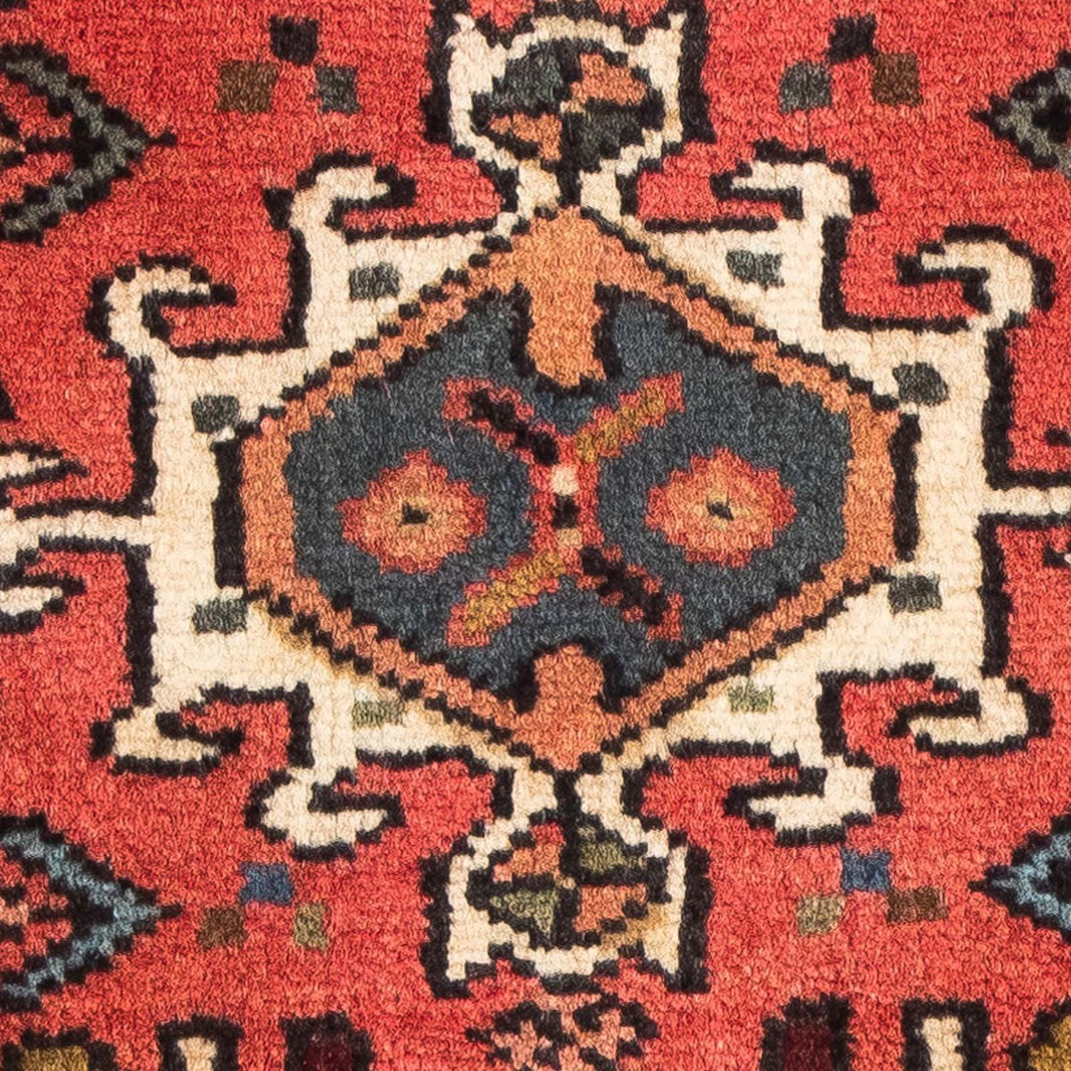 Persisk tæppe - Nomadisk - 100 x 67 cm - mørkerød