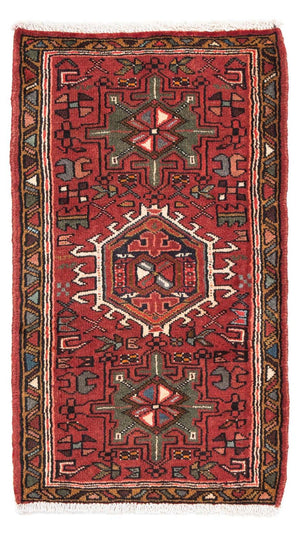 Persisk tæppe - Nomadisk - 105 x 60 cm - mørkerød