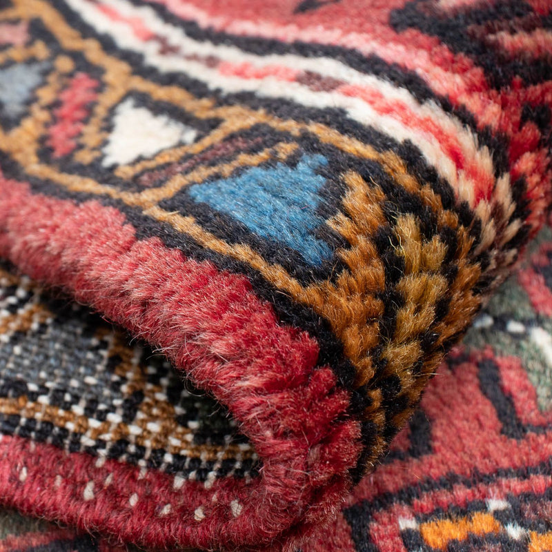 Persisk tæppe - Nomadisk - 105 x 60 cm - mørkerød