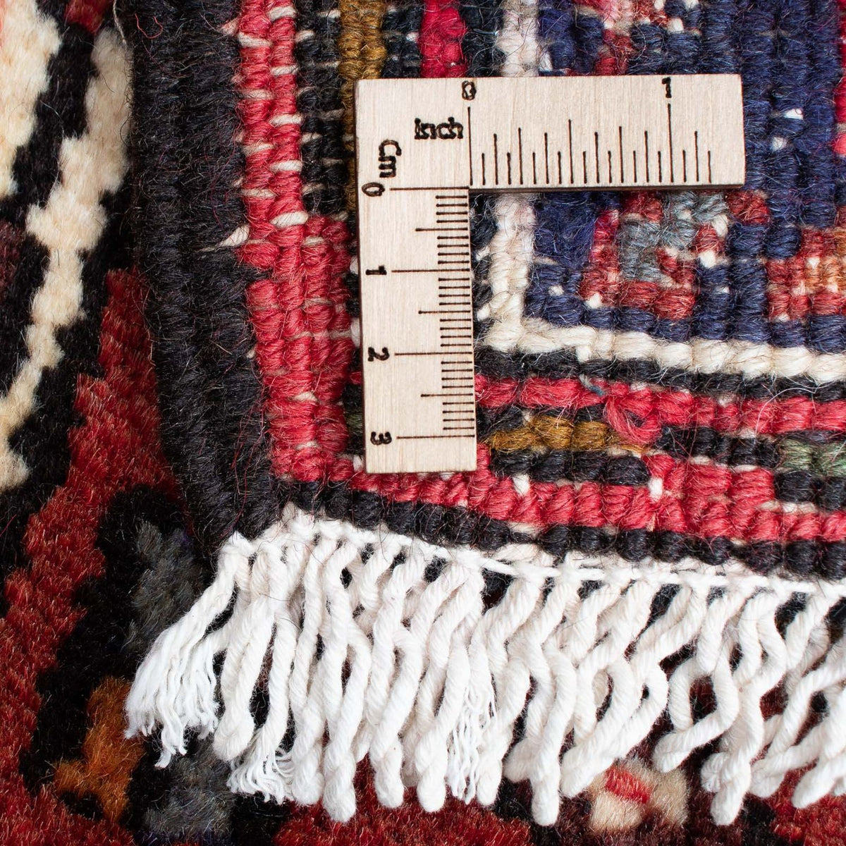 Persisk tæppe - Nomadisk - 100 x 73 cm - mørkerød