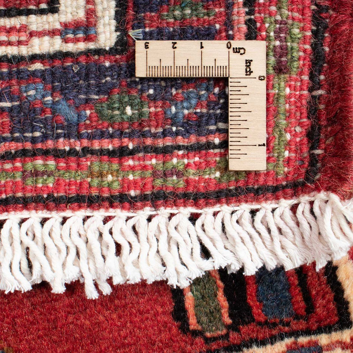 Persisk tæppe - Nomadisk - 98 x 70 cm - mørkerød