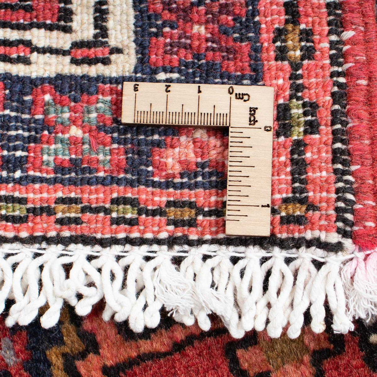 Persisk tæppe - Nomadisk - 116 x 60 cm - mørkerød