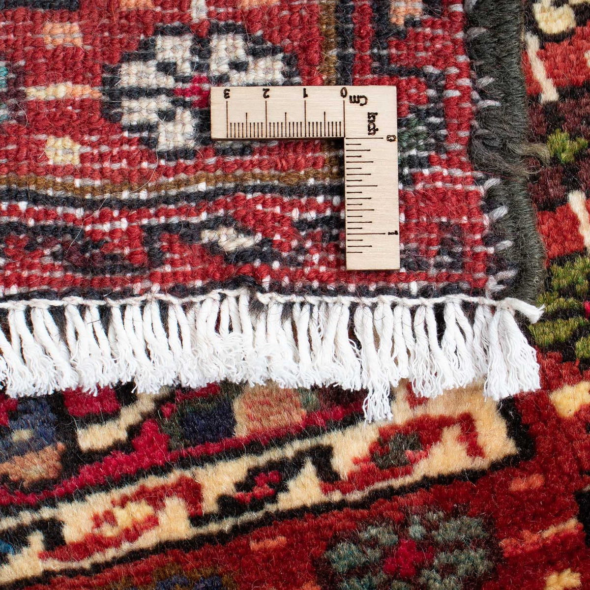 Persisk tæppe - Nomadisk - 105 x 70 cm - mørkerød