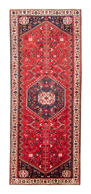 Løber Persisk tæppe - Nomadisk - 276 x 111 cm - mørkerød