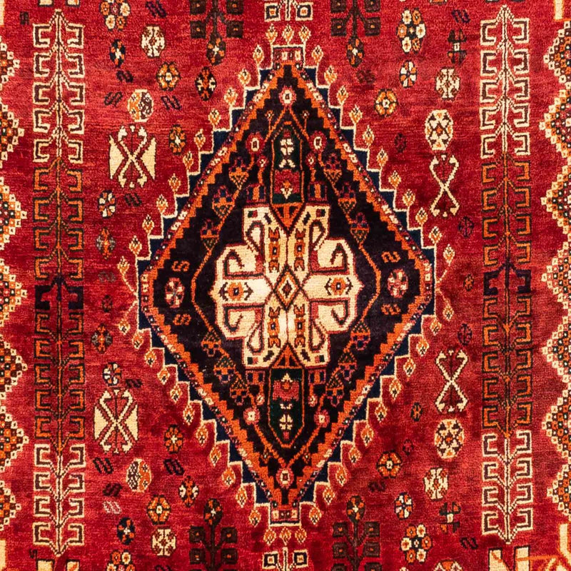 Persisk tæppe - Nomadisk - 240 x 167 cm - mørkerød