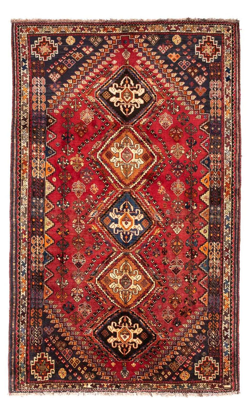 Persisk tæppe - Nomadisk - 282 x 165 cm - mørkerød