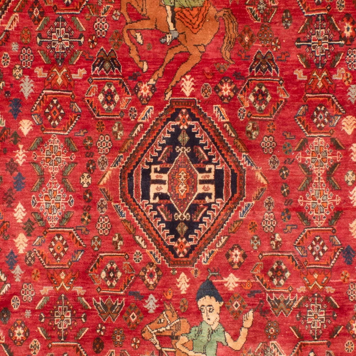 Persisk tæppe - Nomadisk - 292 x 188 cm - rød