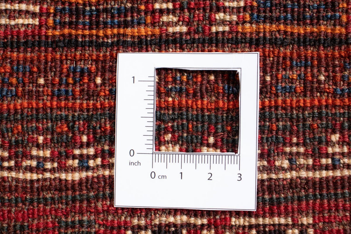 Persisk tæppe - Nomadisk - 266 x 187 cm - mørkerød