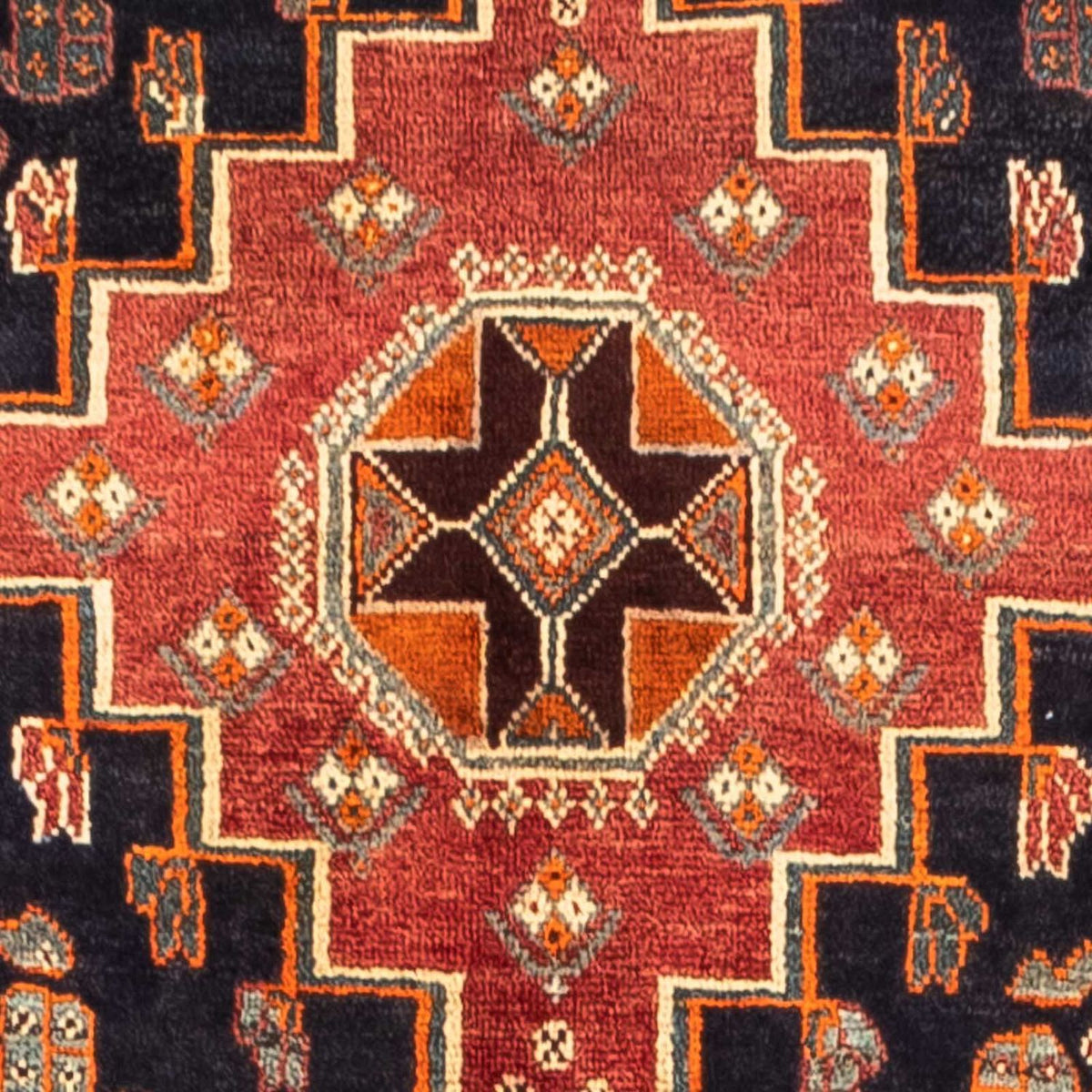 Persisk tæppe - Nomadisk - 246 x 160 cm - mørkeblå