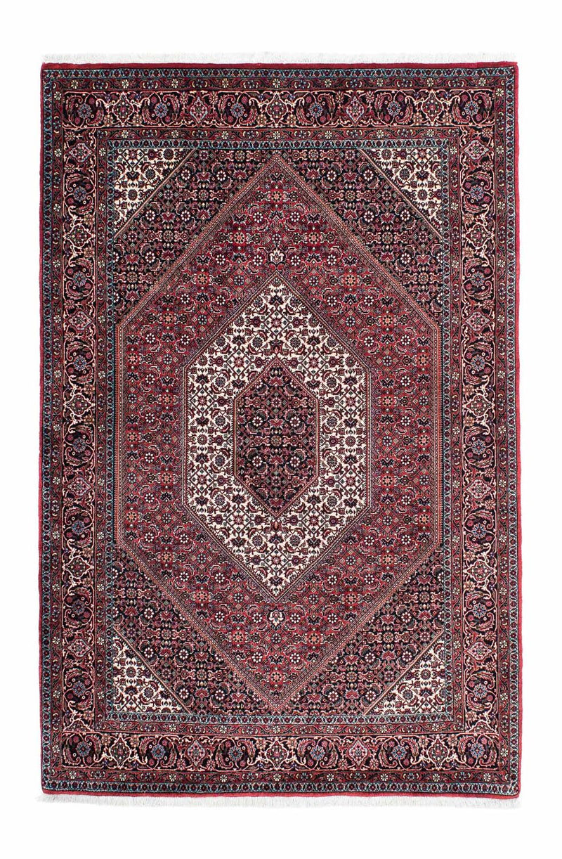 Persisk tæppe - Bijar - 202 x 133 cm - rød