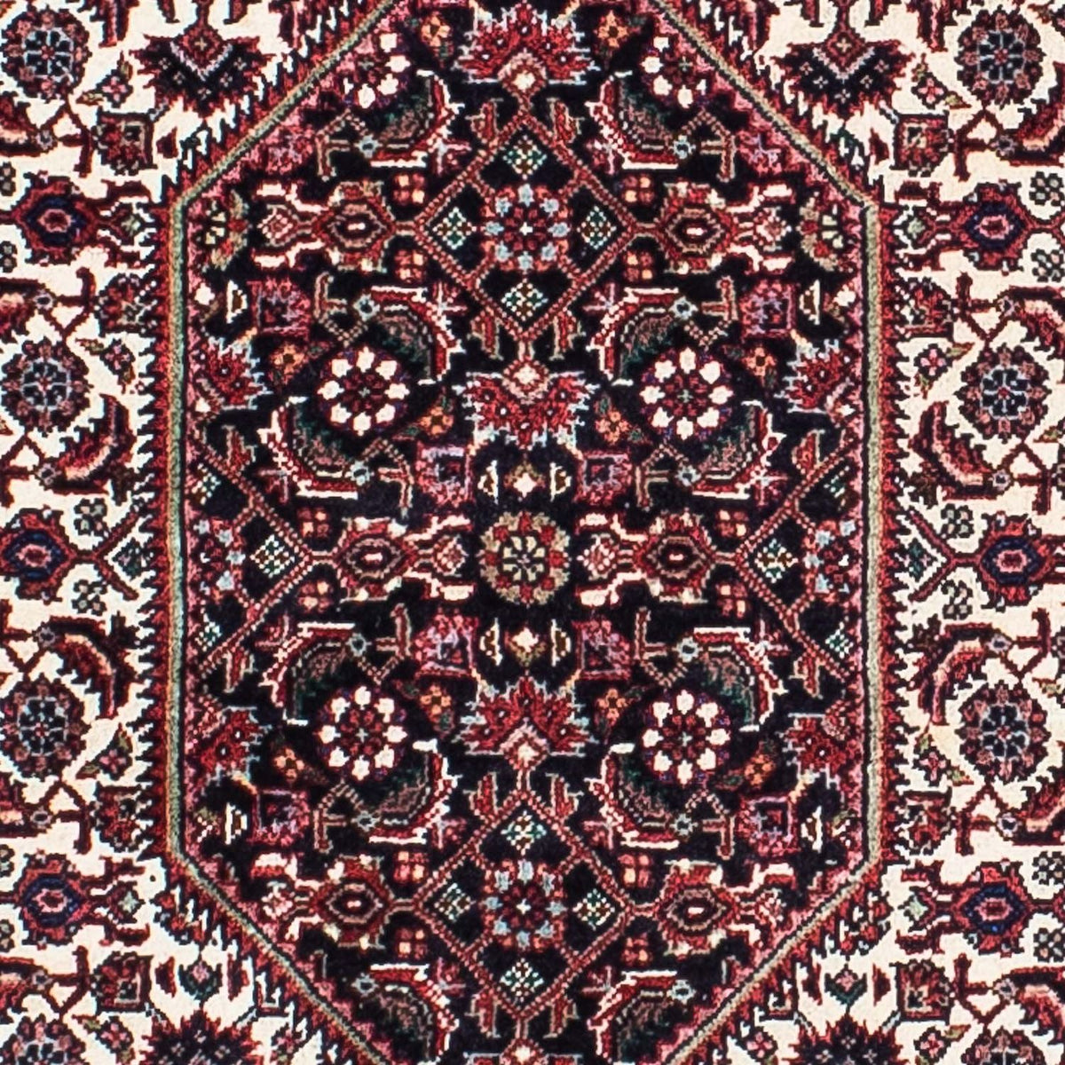 Persisk tæppe - Bijar - 202 x 133 cm - rød