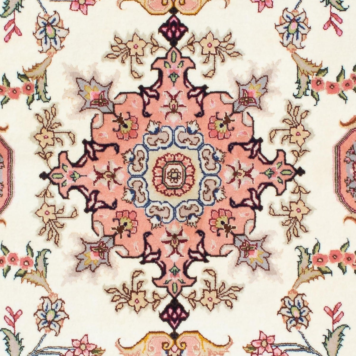 Løber Persisk tæppe - Tabriz - Royal - 215 x 81 cm - beige