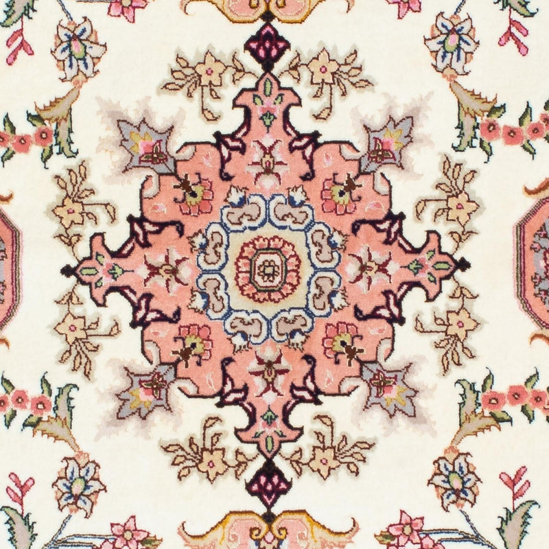 Løber Persisk tæppe - Tabriz - Royal - 215 x 81 cm - beige