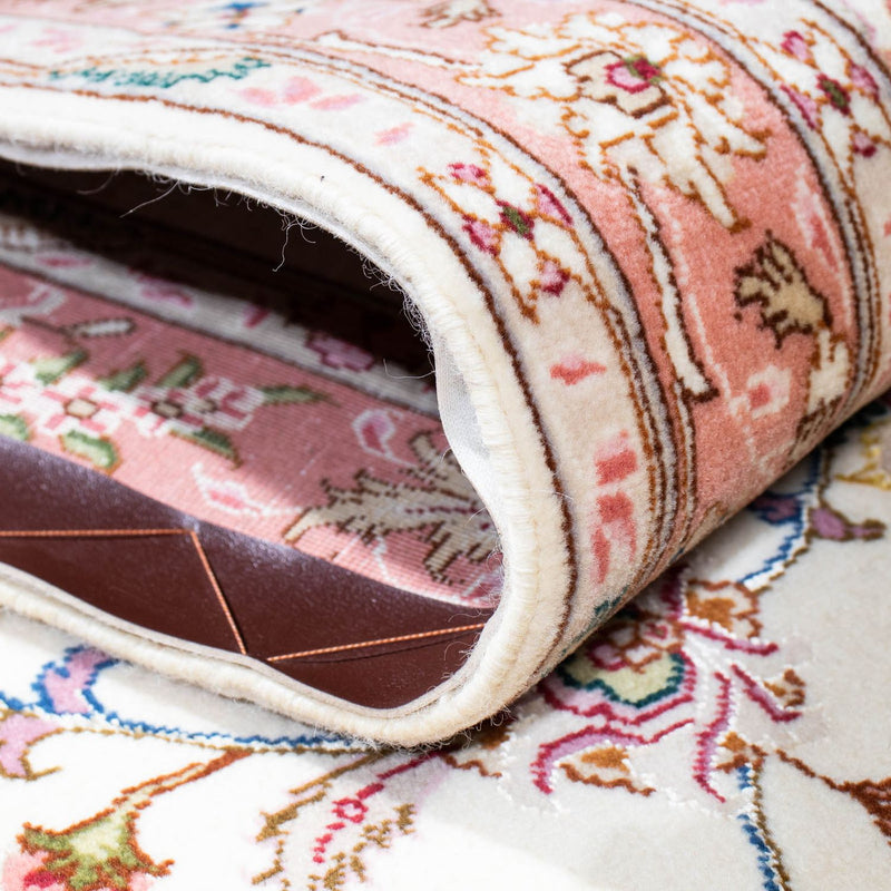 Løber Persisk tæppe - Tabriz - Royal - 215 x 81 cm - beige