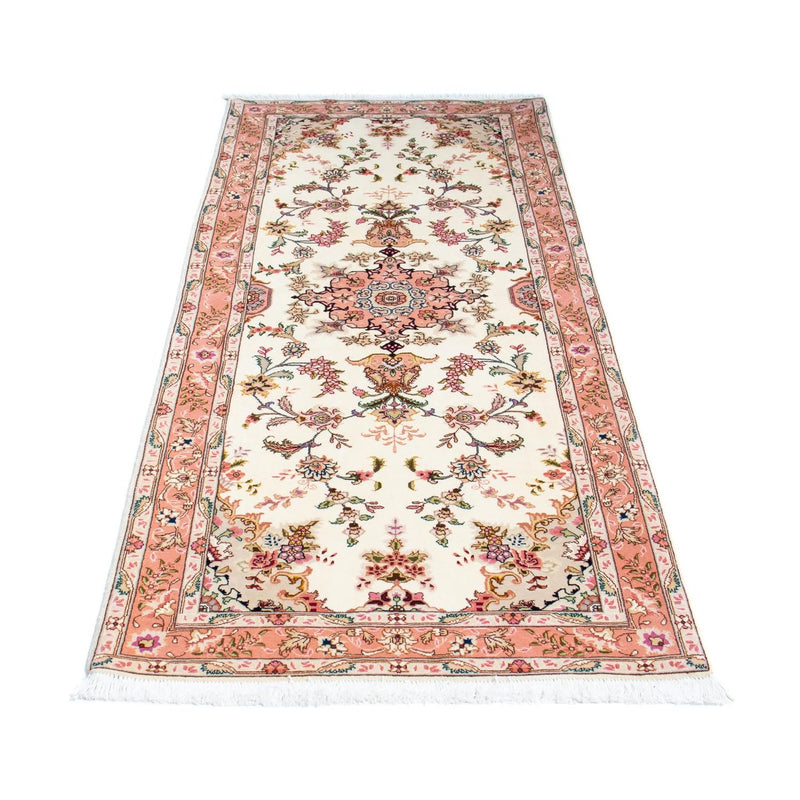 Løber Persisk tæppe - Tabriz - Royal - 215 x 81 cm - beige