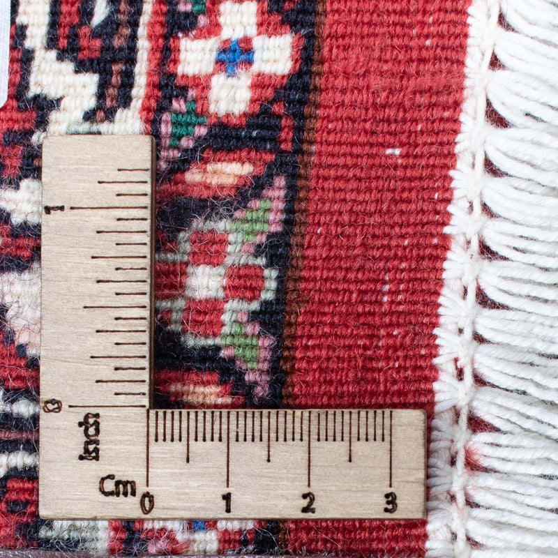 Løber Persisk tæppe - Bijar - 415 x 78 cm - mørkerød