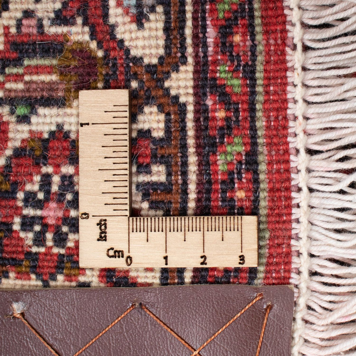 Løber Persisk tæppe - Bijar - 243 x 68 cm - lysrød