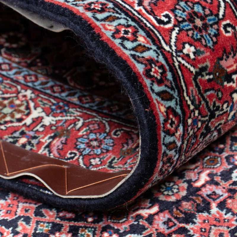 Løber Persisk tæppe - Bijar - 418 x 86 cm - lysrød