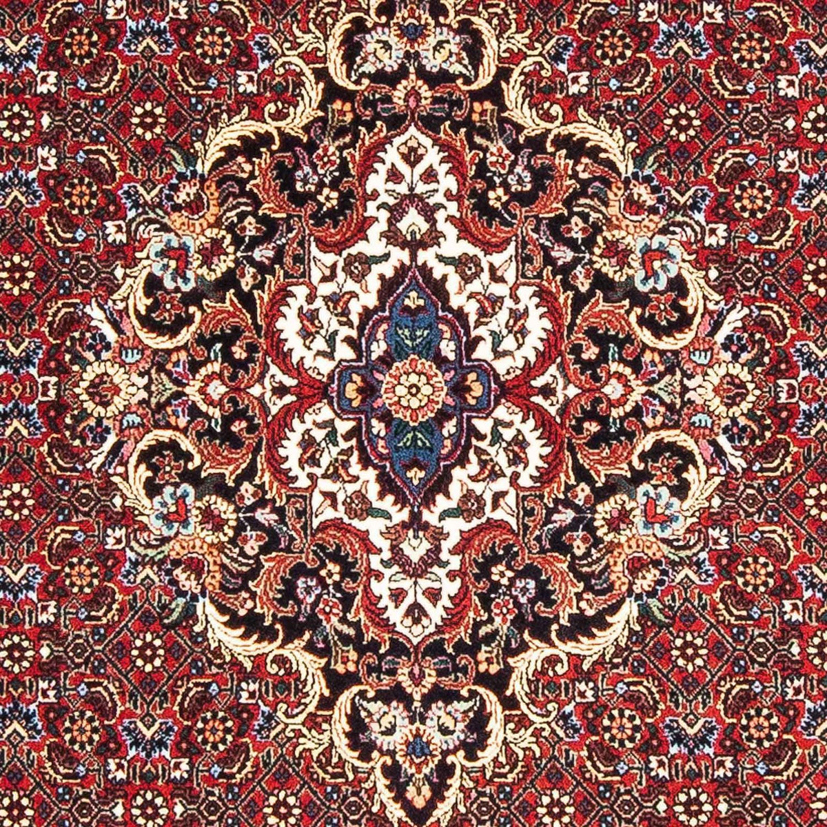 Persisk tæppe - Bijar - 175 x 109 cm - mørkerød