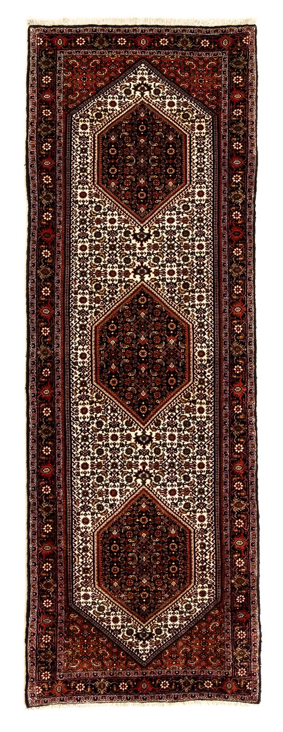 Løber Persisk tæppe - Bijar - 235 x 74 cm - mørkerød