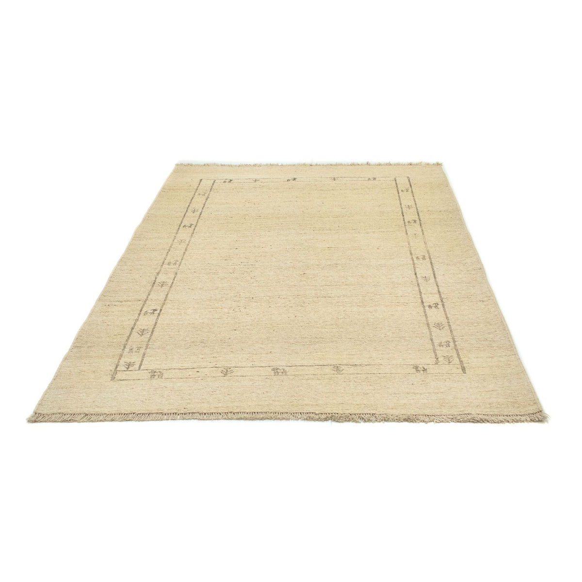 Gabbeh-tæppe - Persisk - 197 x 147 cm - beige
