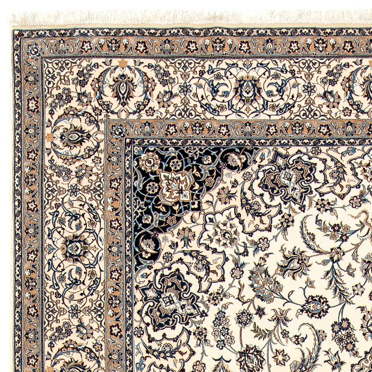 Persisk tæppe - Nain - Premium - 328 x 218 cm - beige