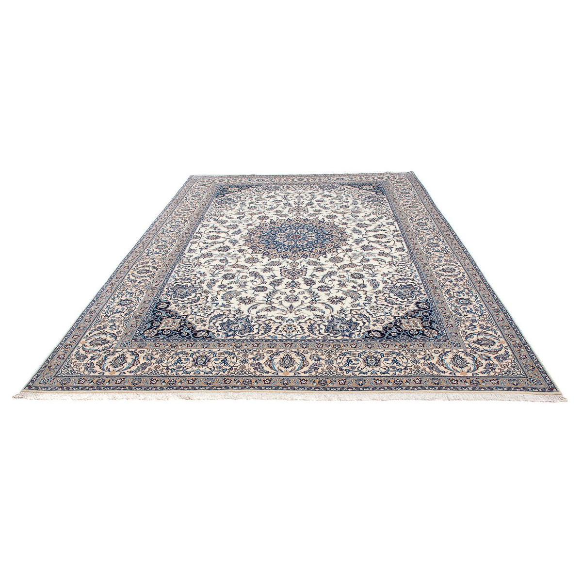 Persisk tæppe - Nain - Premium - 328 x 218 cm - beige