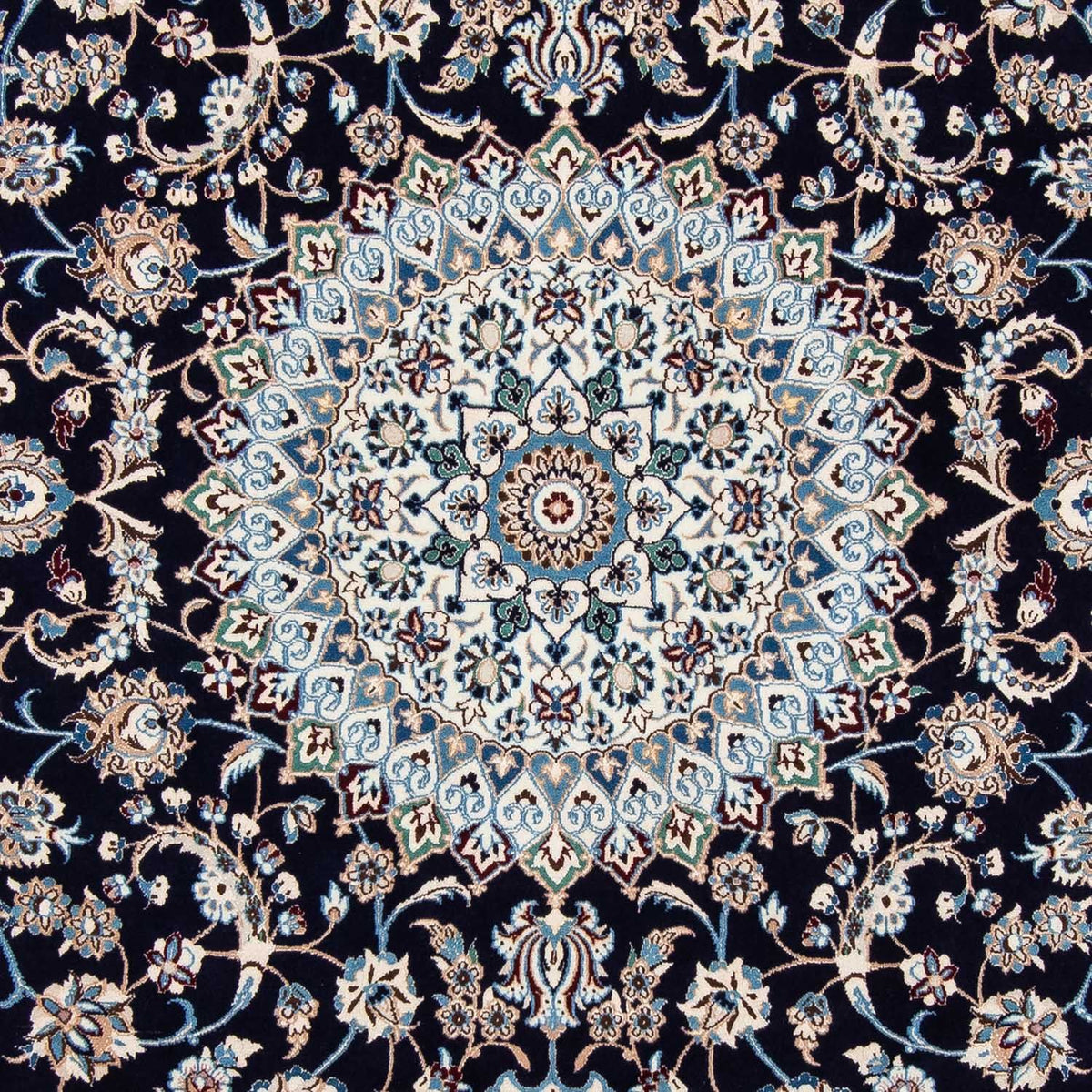 Persisk tæppe - Nain - Royal - 319 x 203 cm - sort