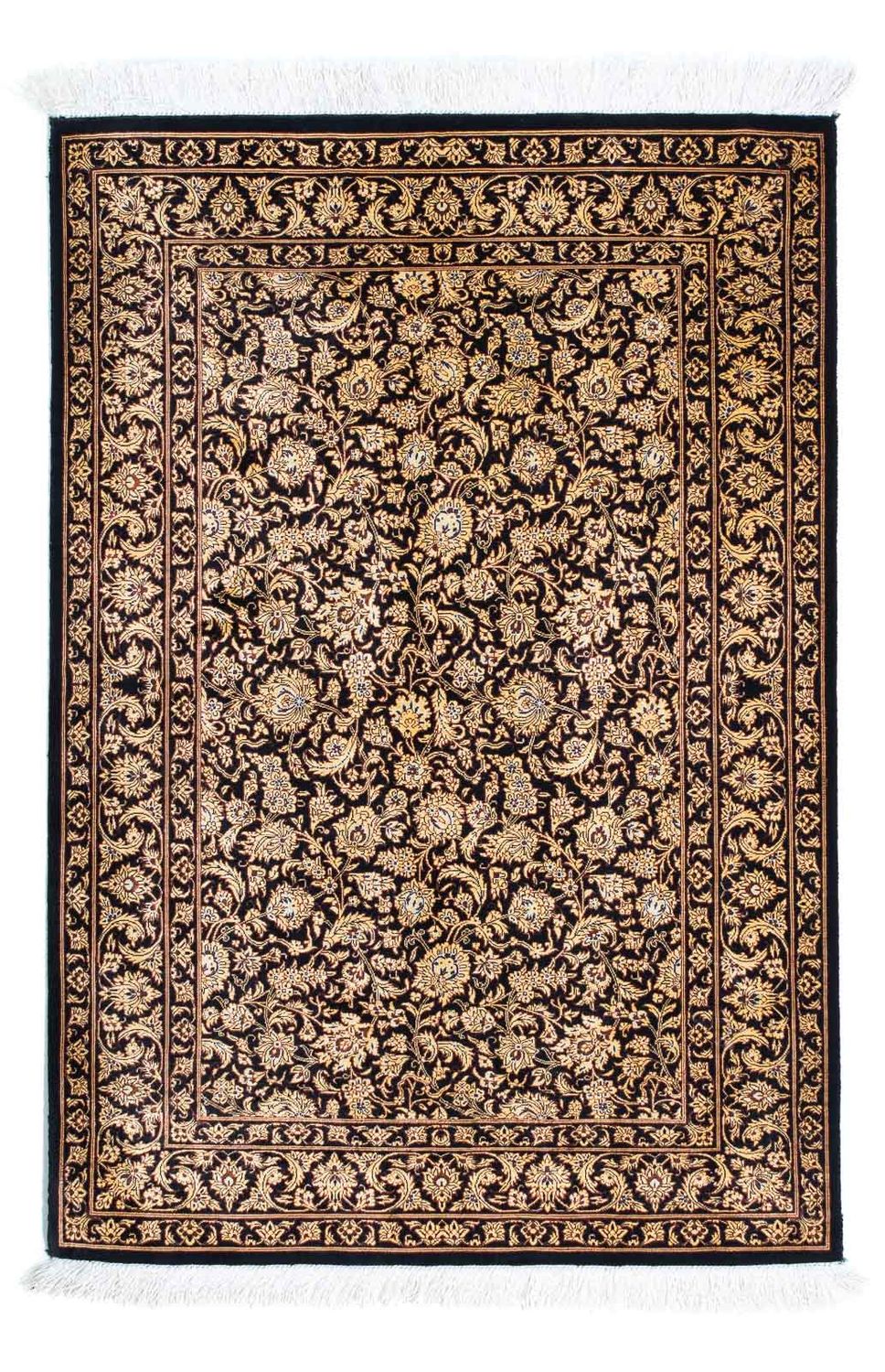 Persisk tæppe - Ghom - 118 x 80 cm - mørkeblå