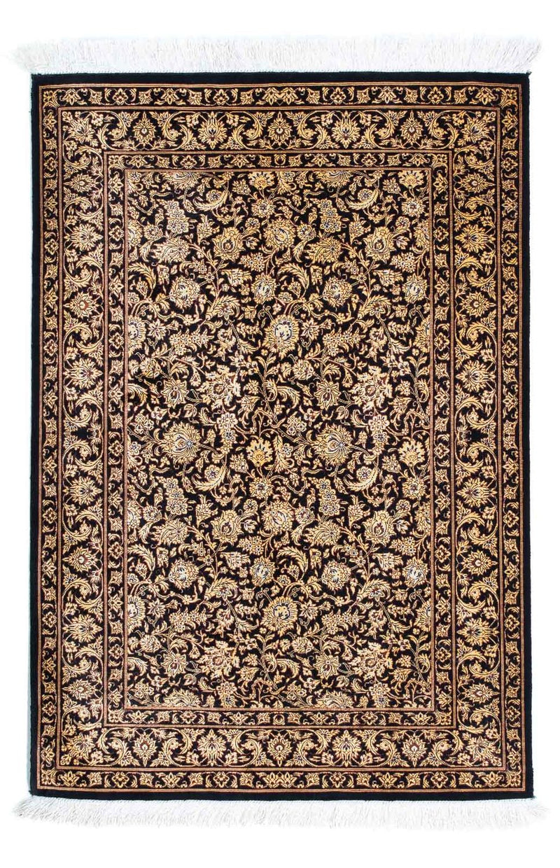 Persisk tæppe - Ghom - 118 x 80 cm - mørkeblå