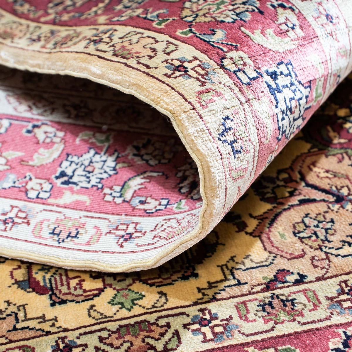 Orientalsk tæppe - Hereke - 122 x 69 cm - mørkerød