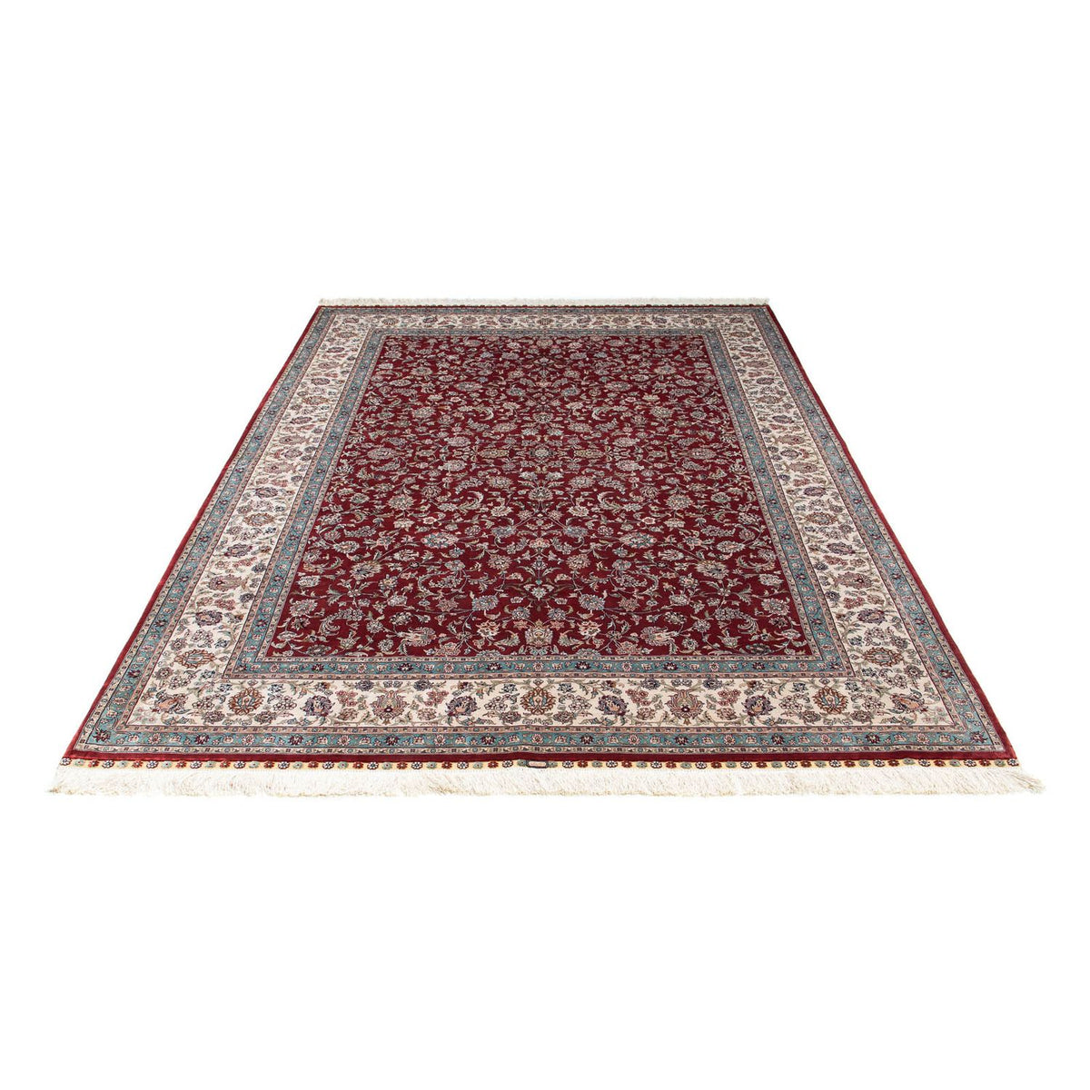 Orientalsk tæppe - Hereke - 246 x 170 cm - mørkerød
