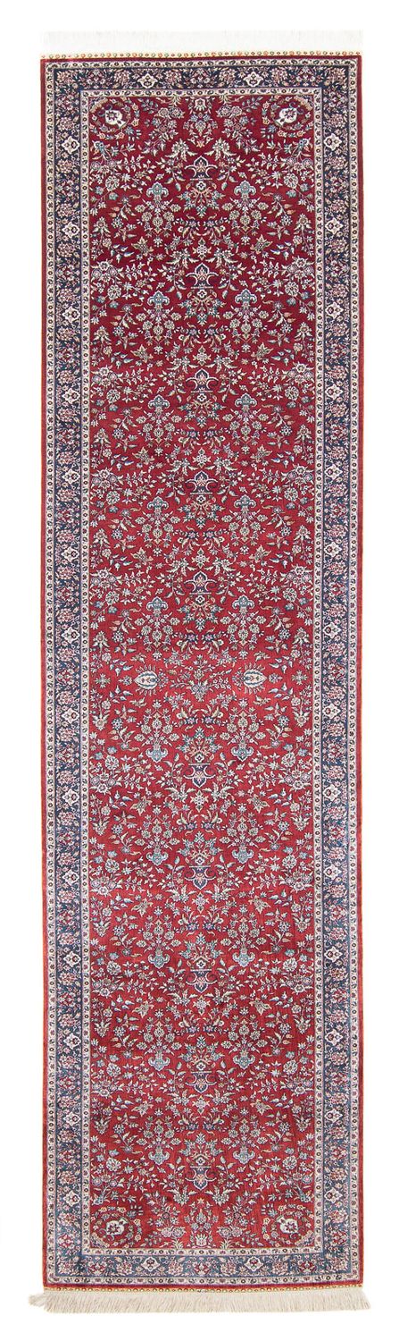 Løber Orientalsk tæppe - Hereke - 369 x 78 cm - mørkerød