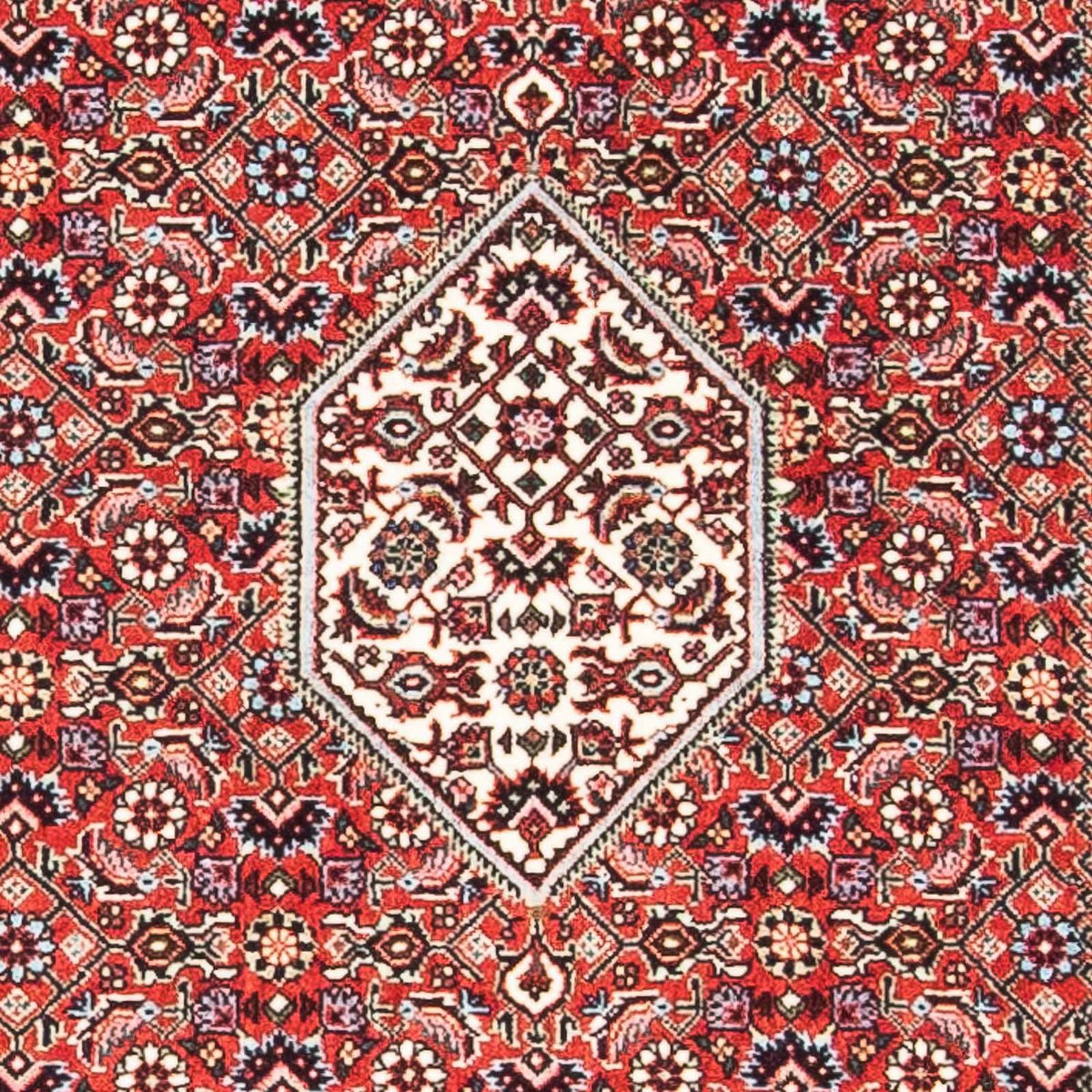 Persisk tæppe - Bijar - 140 x 83 cm - rød