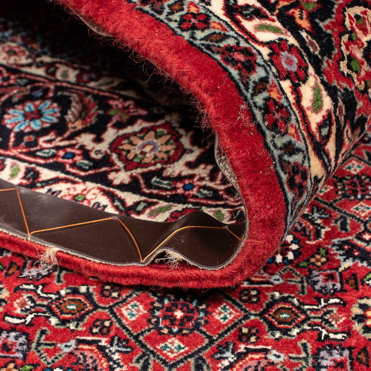 Persisk tæppe - Bijar - 211 x 132 cm - rød