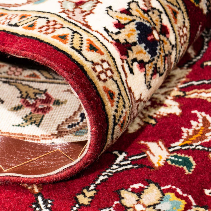 Løber Persisk tæppe - Tabriz - Royal - 315 x 88 cm - mørkerød