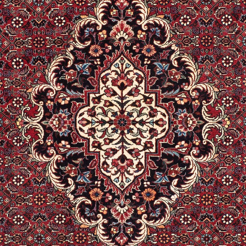 Løber Persisk tæppe - Bijar - 202 x 104 cm - mørkerød