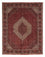 Persisk tæppe - Bijar - 261 x 206 cm - mørkerød
