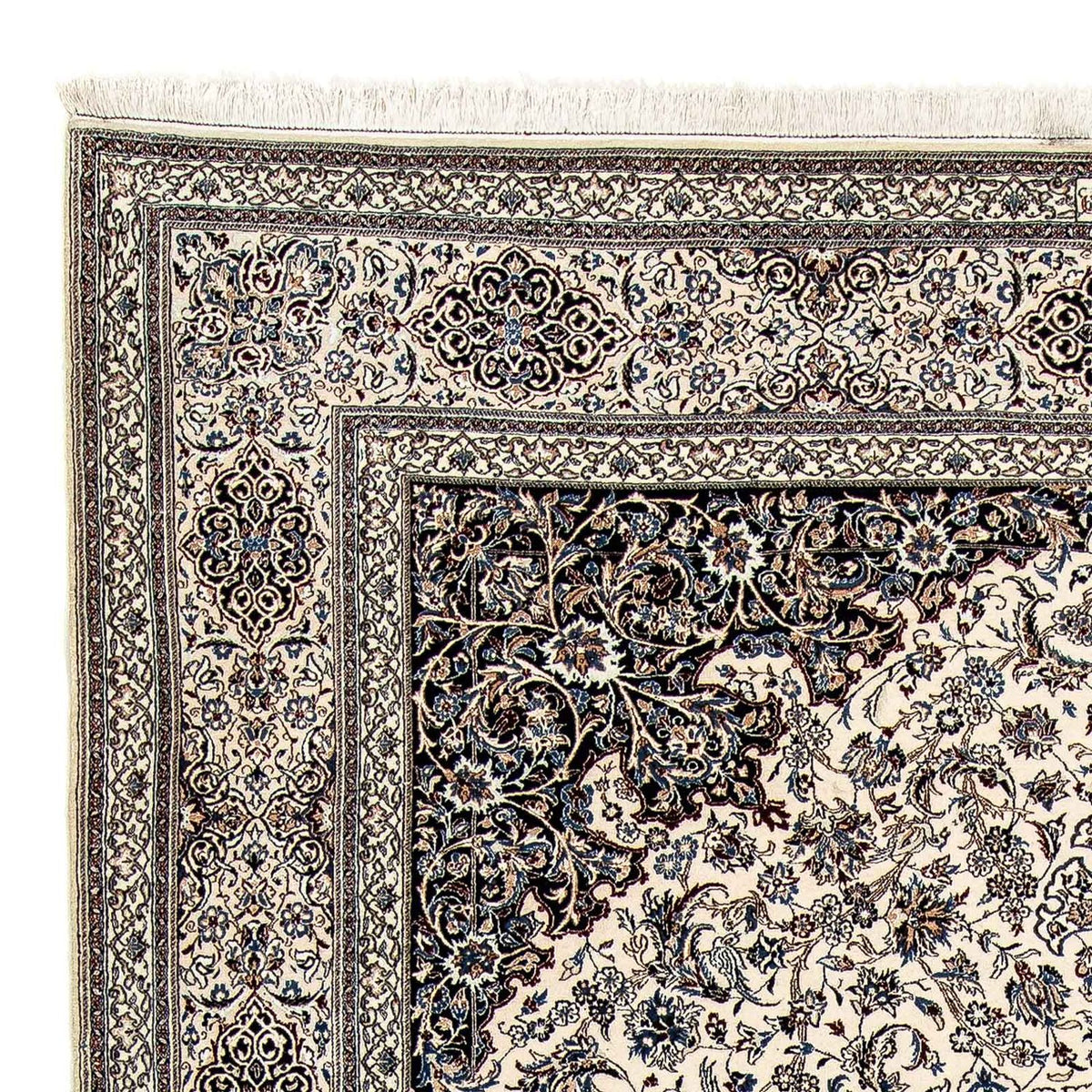 Persisk tæppe - Nain - Premium - 318 x 218 cm - beige