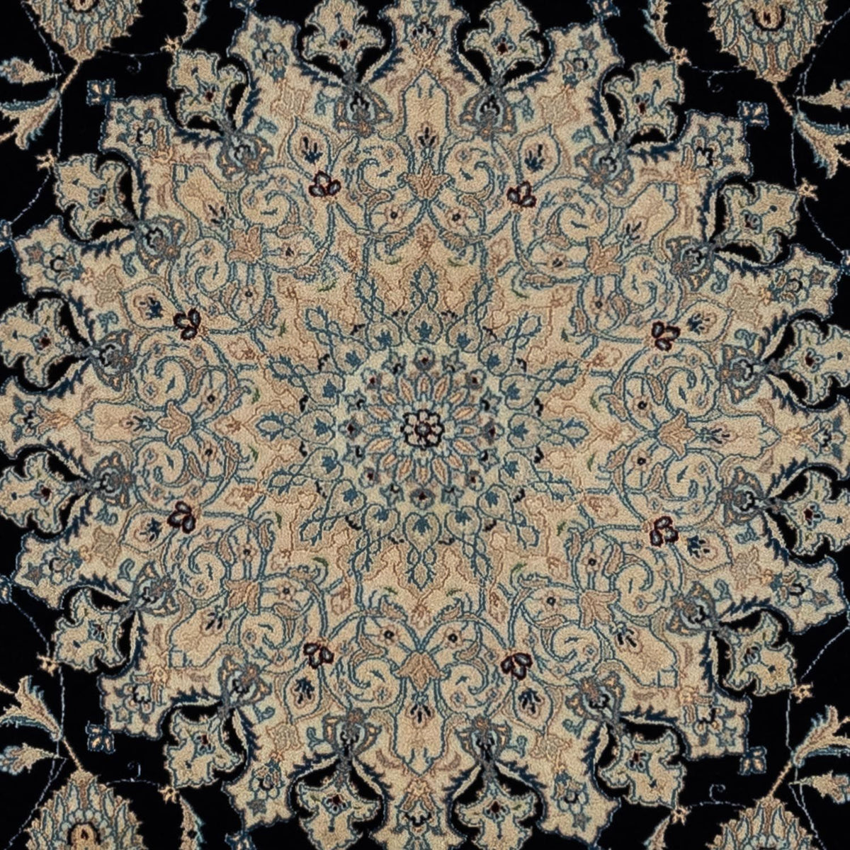 Persisk tæppe - Nain - Royal - 344 x 250 cm - sort
