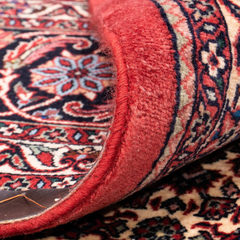 Persisk tæppe - Bijar - 314 x 253 cm - mørkerød