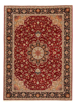 Persisk tæppe - Tabriz - Royal - 342 x 251 cm - mørkerød