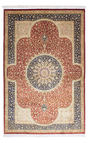 Persisk tæppe - Ghom - 154 x 100 cm - rust