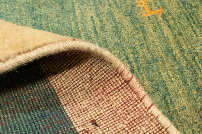 Gabbeh-tæppe - Persisk - 125 x 87 cm - grøn