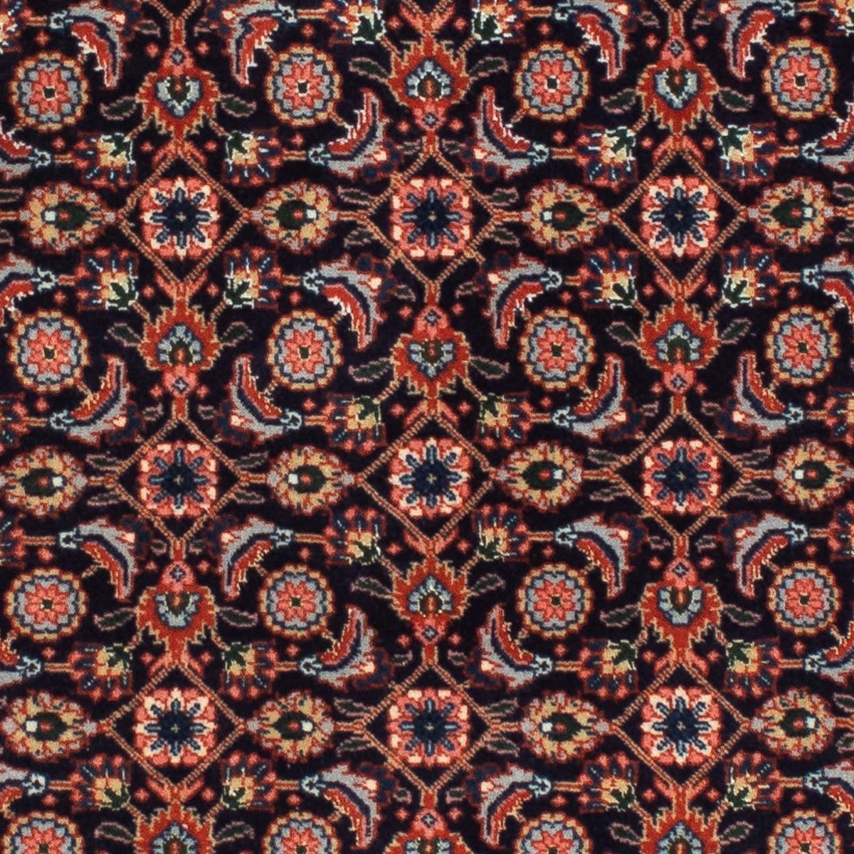 Løber Persisk tæppe - Tabriz - 210 x 75 cm - mørkeblå