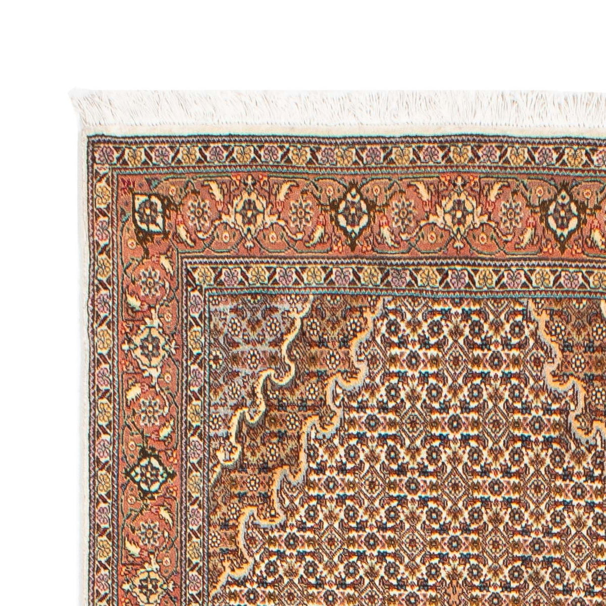 Løber Persisk tæppe - Tabriz - 302 x 85 cm - lys brun