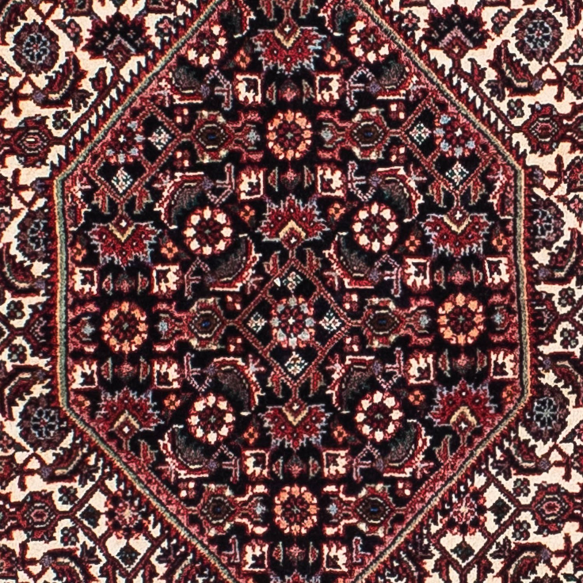 Persisk tæppe - Bijar - 200 x 131 cm - mørkeblå