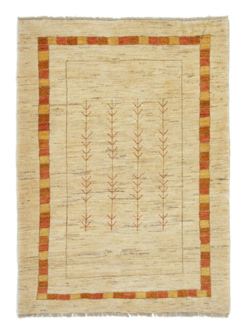 Gabbeh Tæppe - Loribaft Persisk - 178 x 128 cm - beige