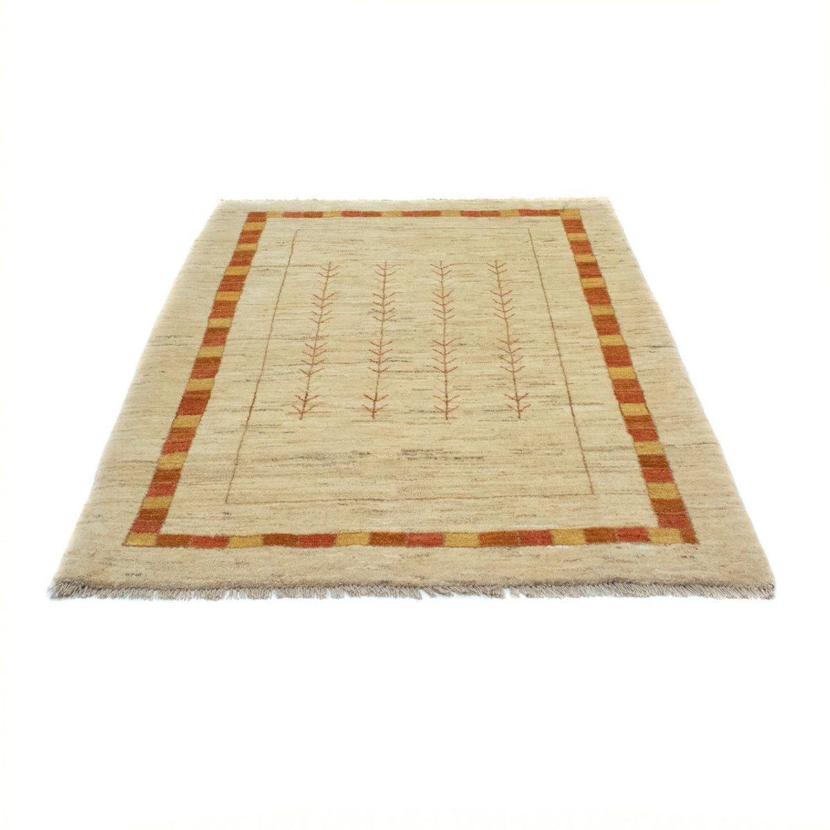 Gabbeh Tæppe - Loribaft Persisk - 178 x 128 cm - beige