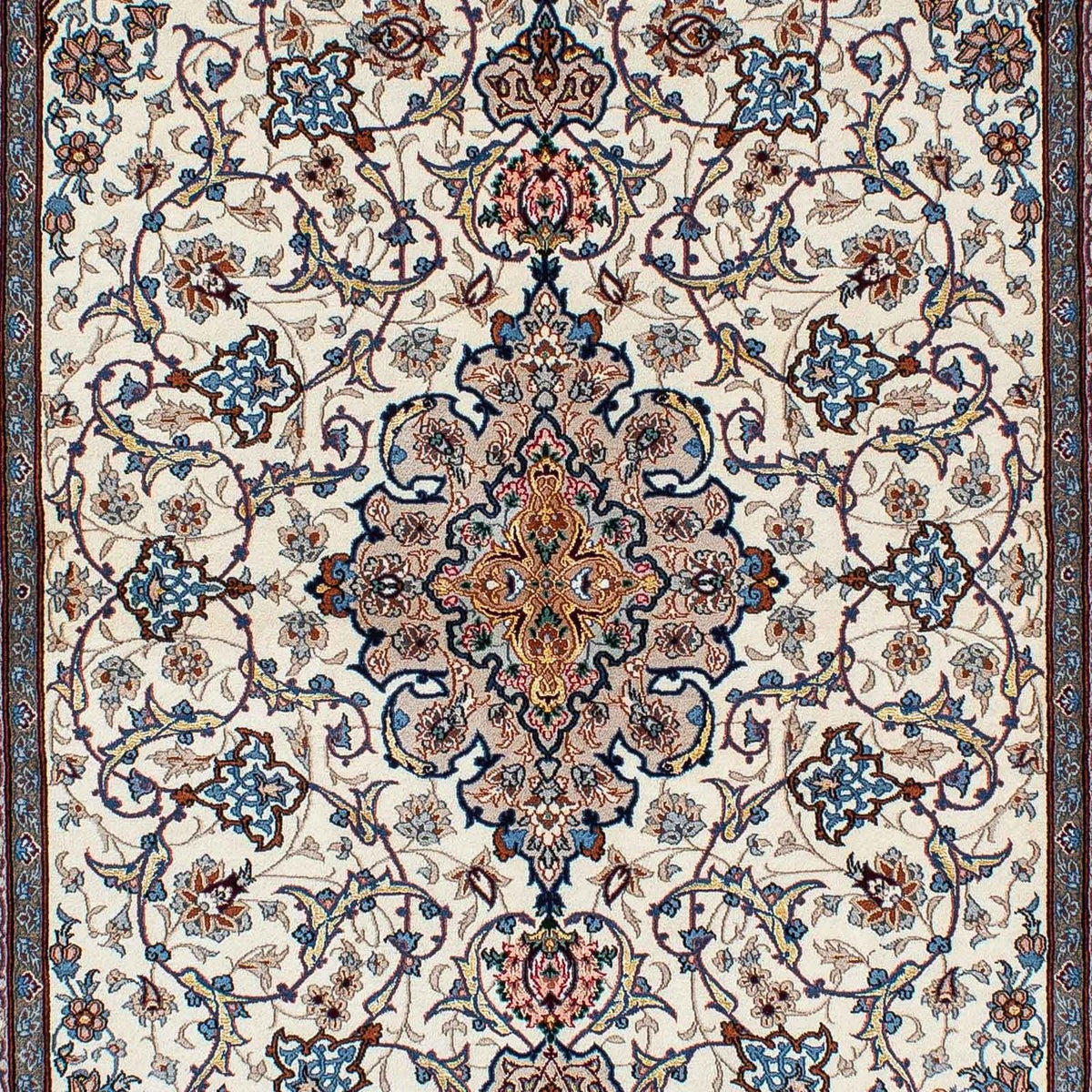 Persisk tæppe - Isfahan - Premium - 229 x 150 cm - beige